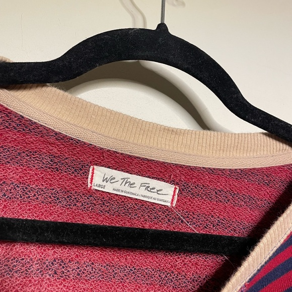 Free People Classic Striped Oversized Crewneck - Picture 5 of 6